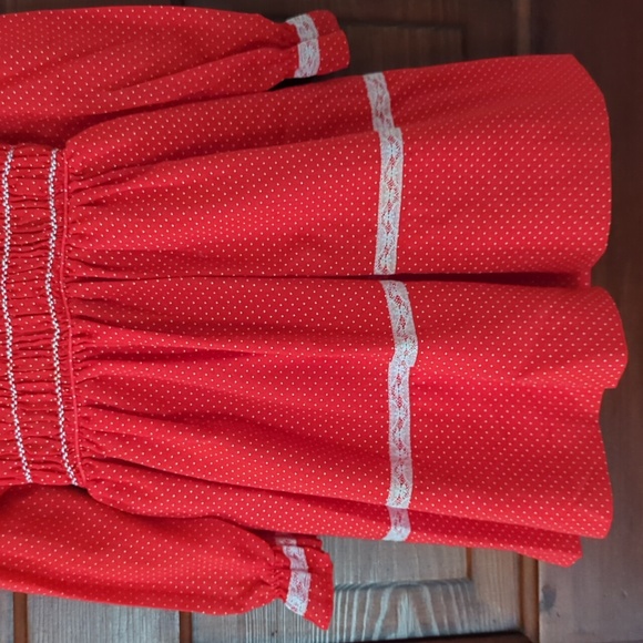 Girls Polly Flinders Hand Smocked Dress - Picture 3 of 5